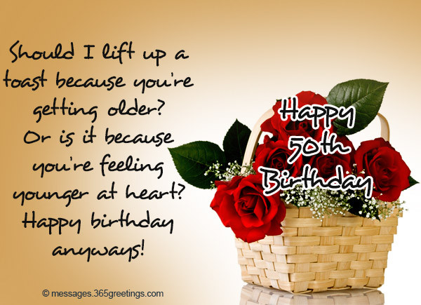 Best ideas about Funny Happy 50th Birthday Wishes
. Save or Pin 50th Birthday Wishes and Messages 365greetings Now.
