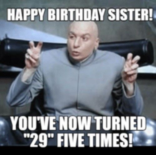 Best ideas about Funny Happy Birthday Sister Meme
. Save or Pin 40 Birthday Memes For Sister Now.