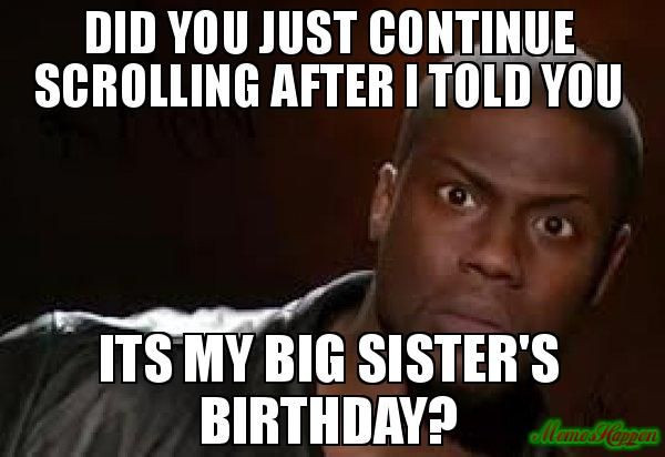 Best ideas about Funny Happy Birthday Sister Meme
. Save or Pin Happy Birthday Sister Meme and Funny Now.