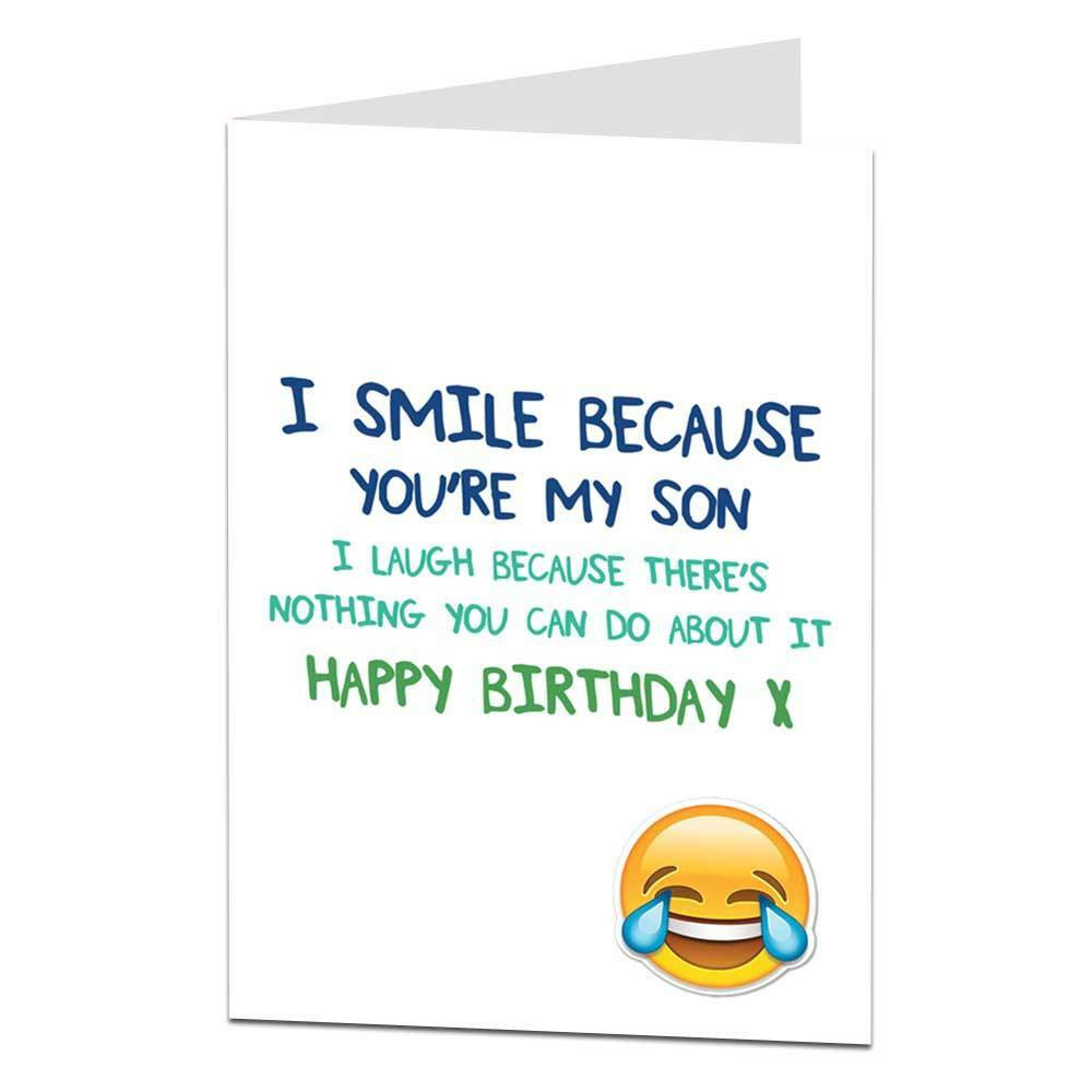 Best ideas about Funny Happy Birthday Son Images
. Save or Pin Funny Happy Birthday Card For Son Perfect For 30th 40th Now.