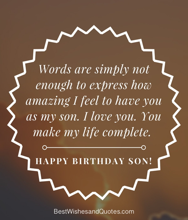 Best ideas about Funny Happy Birthday Son Images
. Save or Pin 35 Unique and Amazing ways to say "Happy Birthday Son" Now.