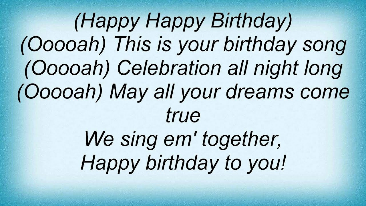 Best ideas about Funny Happy Birthday Song Lyrics
. Save or Pin Dj Bobo Happy Birthday To You Lyrics Now.