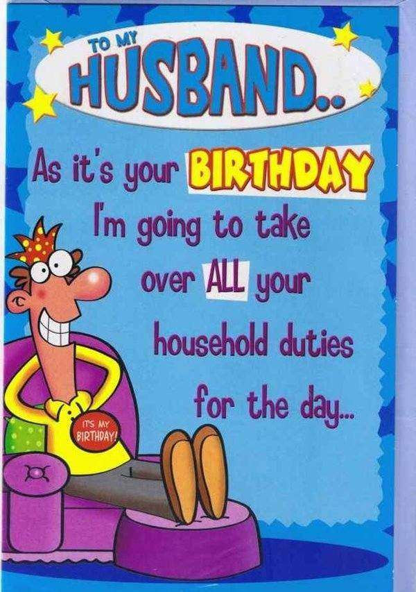 Best ideas about Funny Husband Birthday Cards
. Save or Pin 42 Most Happy Funny Birthday & Now.