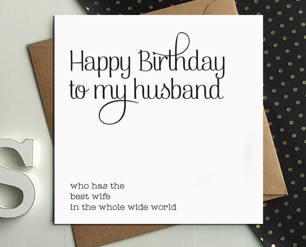 Best ideas about Funny Husband Birthday Cards
. Save or Pin FUNNY BIRTHDAY CARDS husband from best wife greetings card Now.