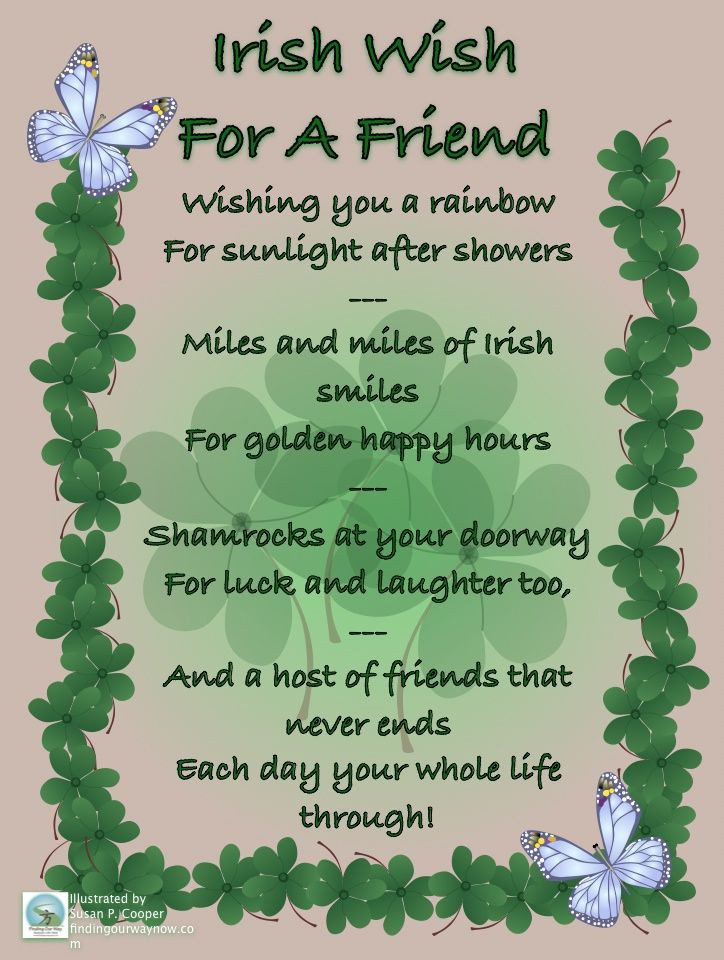 Best ideas about Funny Irish Birthday Wishes
. Save or Pin An Irish Wish For A Friend Poem Now.