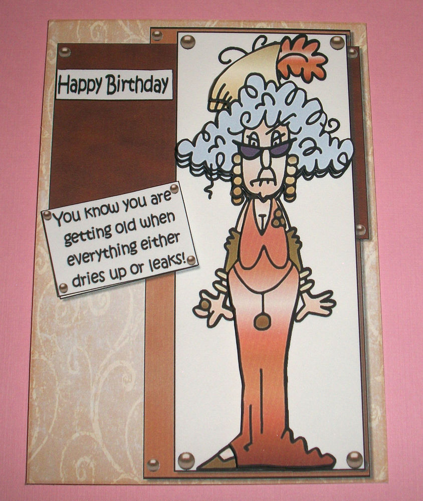 Best ideas about Funny Old Lady Birthday
. Save or Pin Handmade Greeting Card 3D Birthday Humorous With An Old Now.