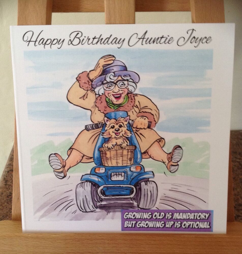 Best ideas about Funny Old Lady Birthday
. Save or Pin Handmade Personalised Funny Witty Old Lady Mobility Now.