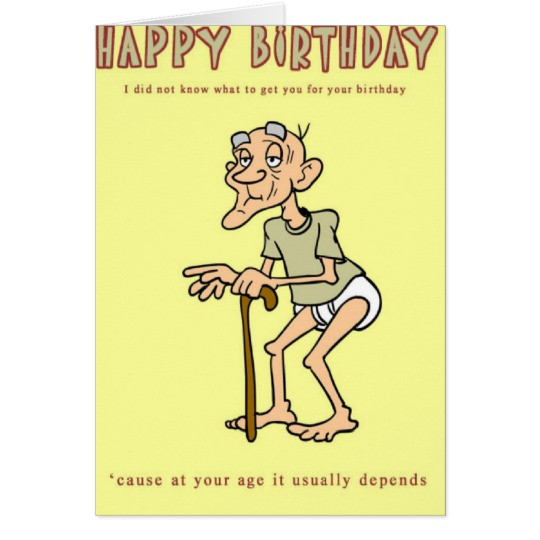 Best ideas about Funny Old Man Birthday
. Save or Pin Funny Birthday Card Old man in diapers Card Now.