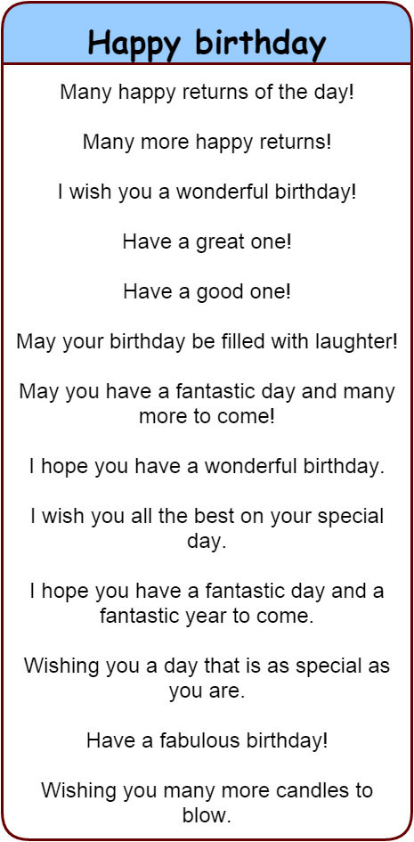 Best ideas about Funny Ways To Say Happy Birthday
. Save or Pin English is fun Other Ways to Say Happy Birthday Now.