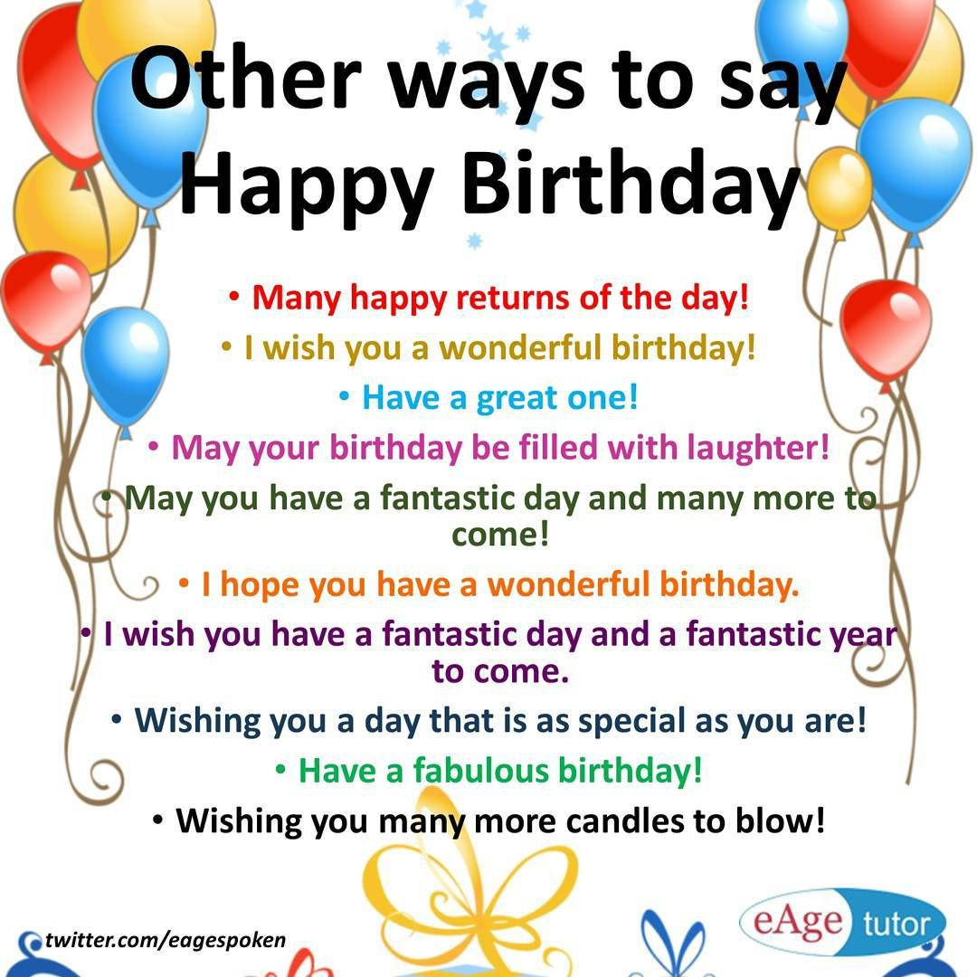 Best ideas about Funny Ways To Say Happy Birthday
. Save or Pin Other ways to say Happy Birthday Wish you a wonderful Now.