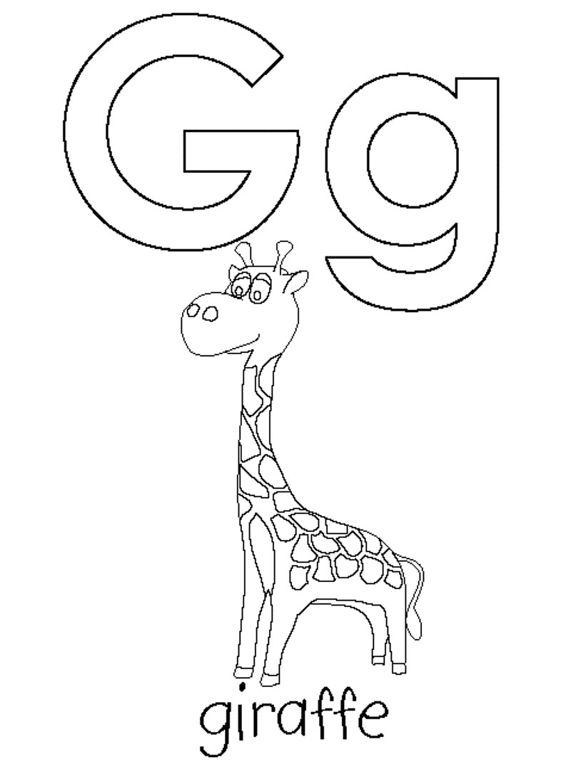 Best ideas about G Coloring Pages For Kids
. Save or Pin G Is For Giraffe Coloring Pages Alphabet Now.