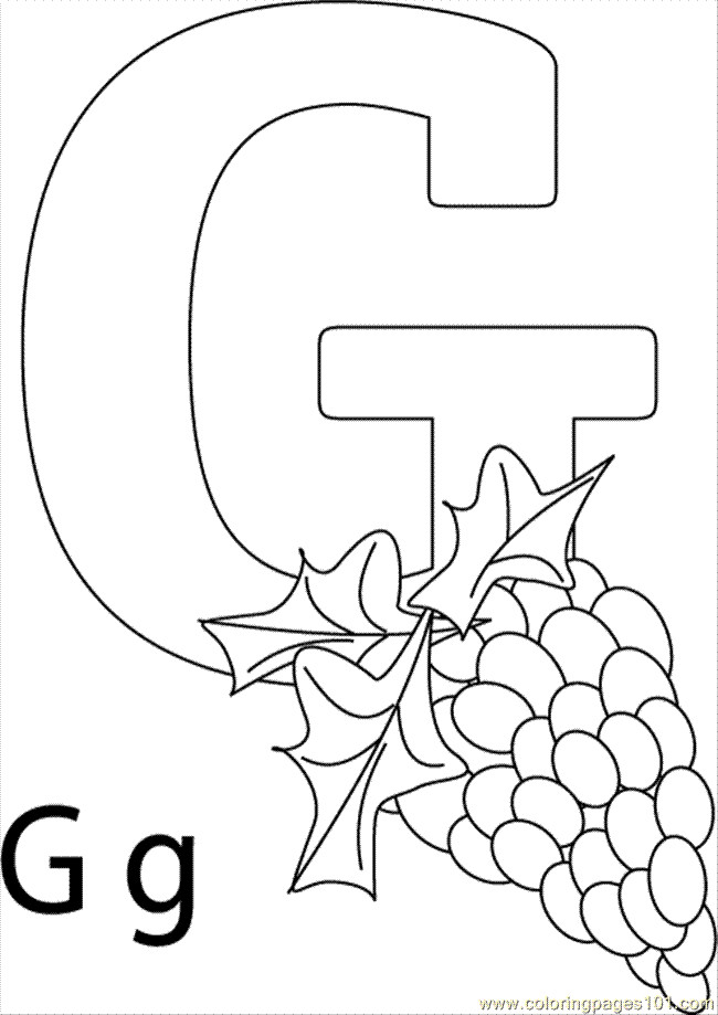 Best ideas about G Coloring Pages For Kids
. Save or Pin Letter G Coloring Pages Preschool AZ Coloring Pages Now.
