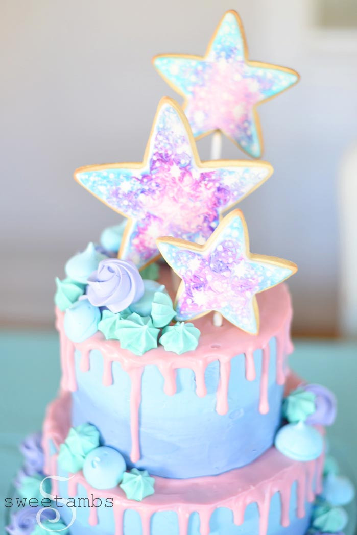 Best ideas about Galaxy Birthday Cake
. Save or Pin Galaxy Cake Olive s First Birthday SweetAmbsSweetAmbs Now.