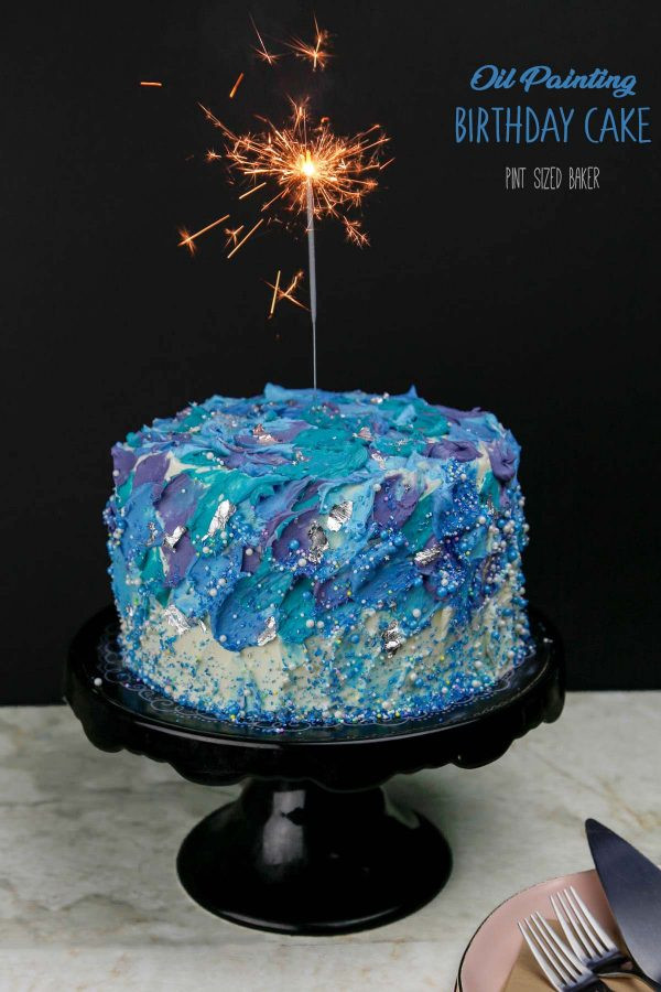 Best ideas about Galaxy Birthday Cake
. Save or Pin Spatula Painted Cake A Galaxy Birthday Cake Pint Sized Now.