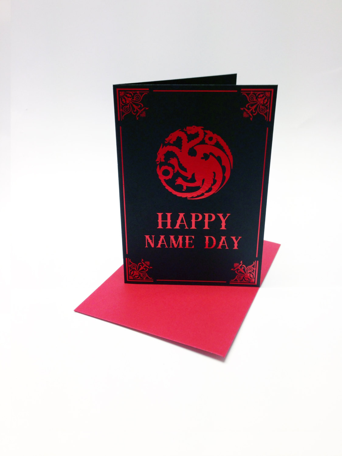 Best ideas about Game Of Thrones Birthday Card
. Save or Pin Game of Thrones inspired birthday card with House Targaryen Now.