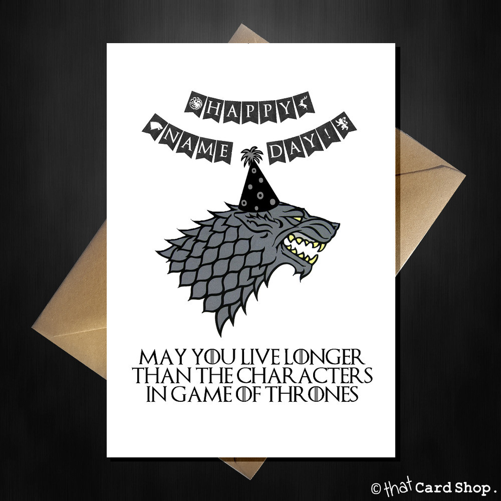 Best ideas about Game Of Thrones Birthday Card
. Save or Pin Funny Game of Thrones Birthday Card Stark s don t live Now.