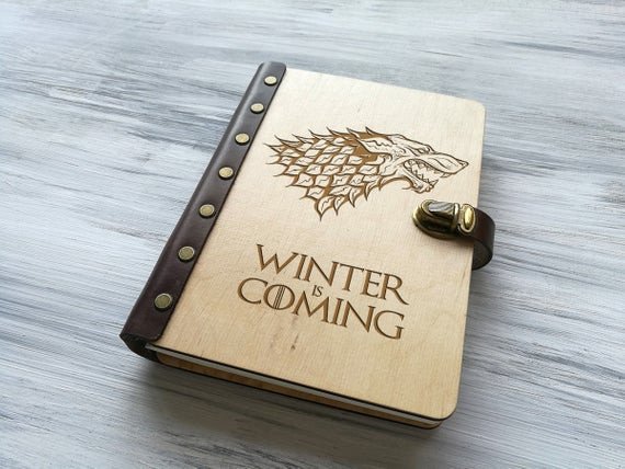 Best ideas about Game Of Thrones Gift Ideas For Him
. Save or Pin Game of Thrones Gift Leather Notebook Winter is ing Now.