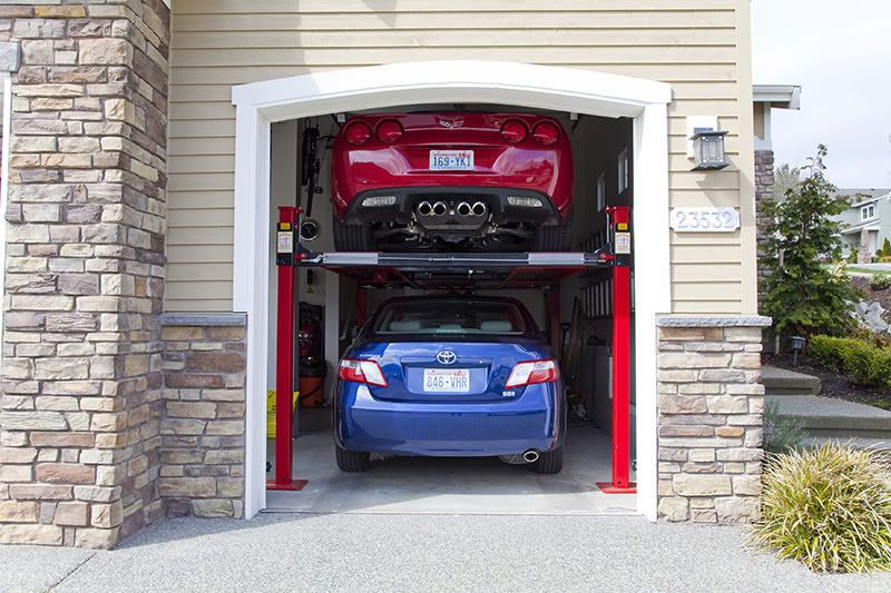 Best ideas about Garage Car Lift Storage
. Save or Pin Backyard Buddy 2 car lift system Now.