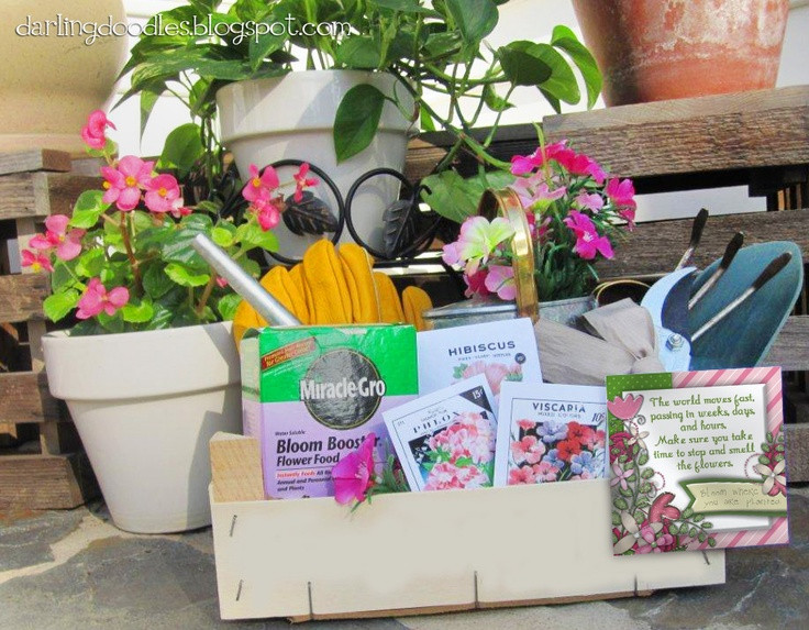 Best ideas about Gardening Gift Ideas
. Save or Pin Gift basket for a gardener gardening tools gloves seeds Now.