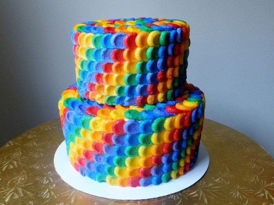 Best ideas about Gay Birthday Cake
. Save or Pin Rainbow Cake In Honor Gay Pride Month CakeCentral Now.