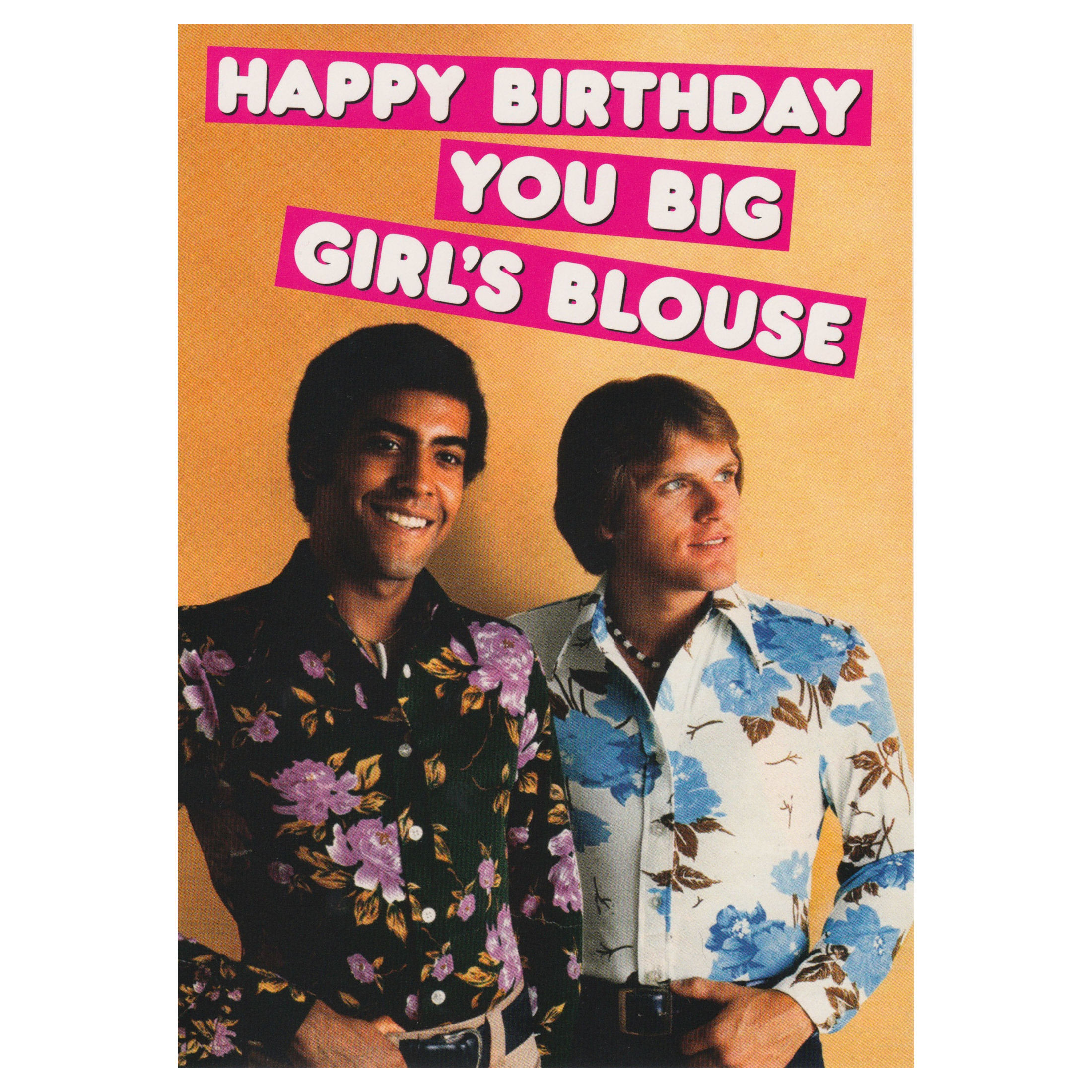 Best ideas about Gay Birthday Card
. Save or Pin HAPPY BIRTHDAY YOU BIG GIRLS BLOUSE GREETING CARD RETRO Now.