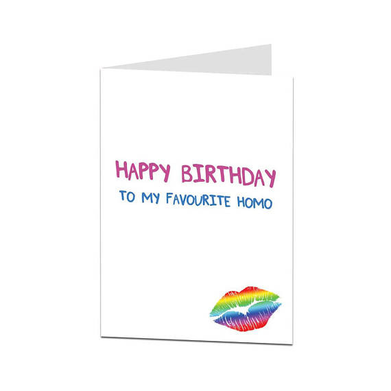 Best ideas about Gay Birthday Card
. Save or Pin Funny Gay Birthday Card Funny LGBT Birthday Card Card For Now.