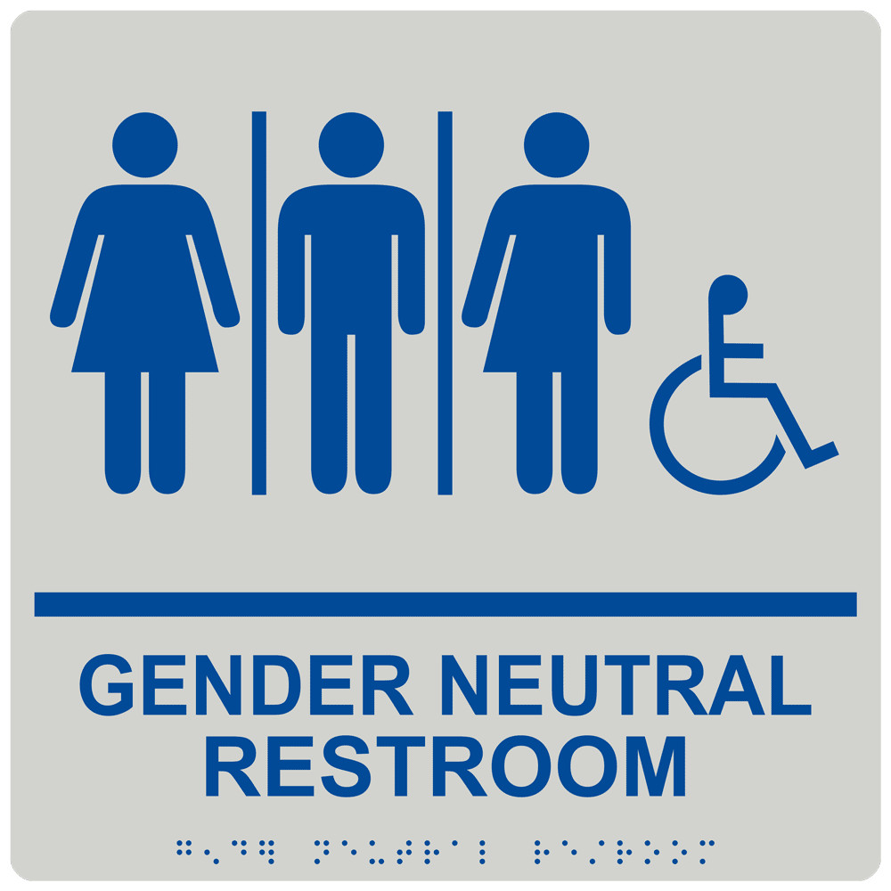 Best ideas about Gender Neutral Bathroom Signs
. Save or Pin ADA Gender Neutral Restroom Sign RRE 99 BLUonPRLGY Now.