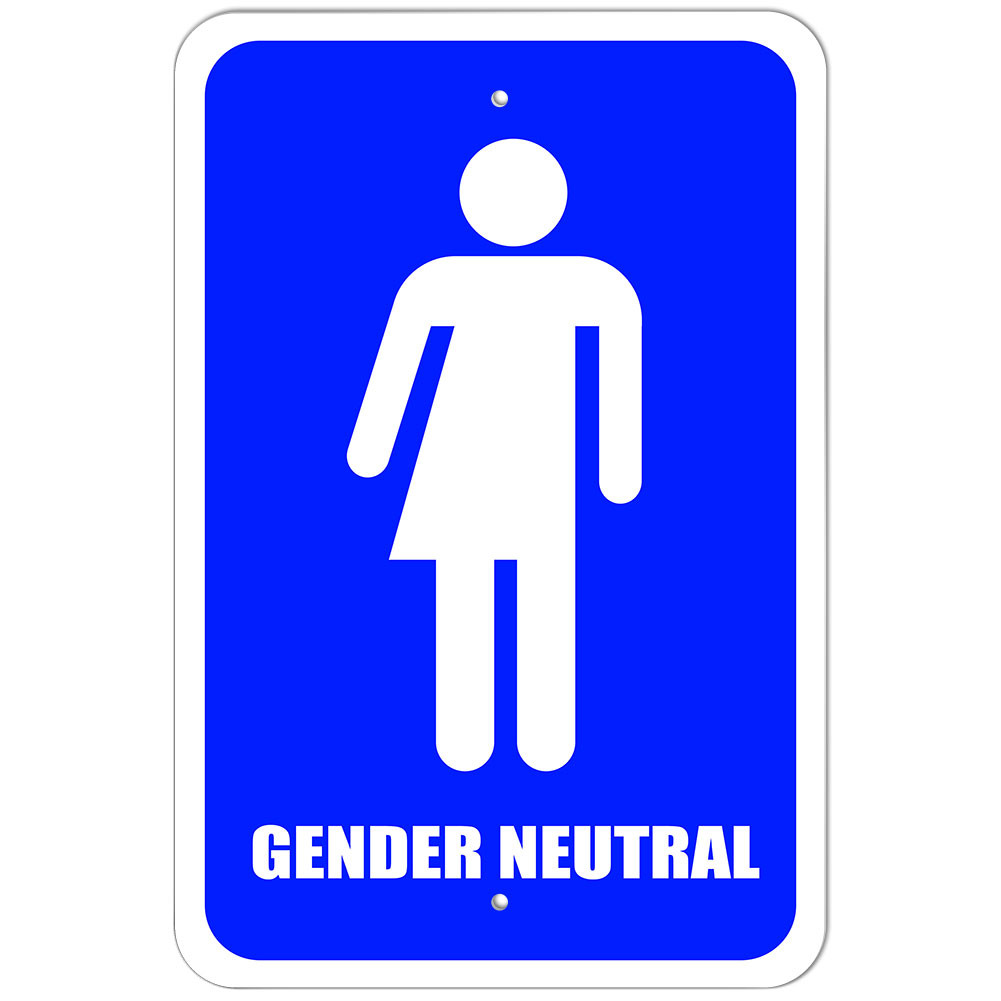 Best ideas about Gender Neutral Bathroom Signs
. Save or Pin Plastic Sign Gender Neutral Bathroom All Transgender Now.