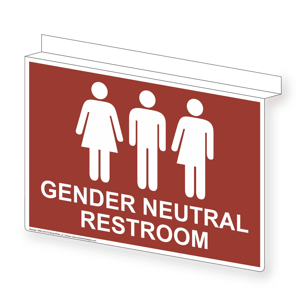 Best ideas about Gender Neutral Bathroom Signs
. Save or Pin Gender Neutral Restroom Sign RRE Ceiling WHTonCanyon Now.