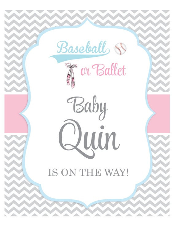 Best ideas about Gender Reveal Baseball DIY
. Save or Pin DIY Baseball or Ballet Gender Reveal PARTY by Now.
