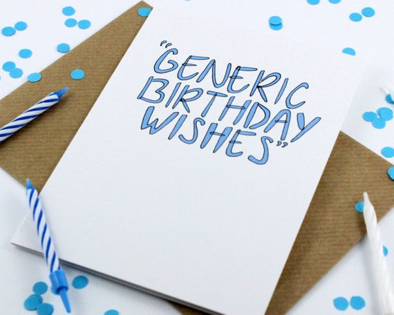 Best ideas about Generic Birthday Wishes
. Save or Pin Funny Birthday Card Generic Birthday Wishes by PostLoveDesigns Now.