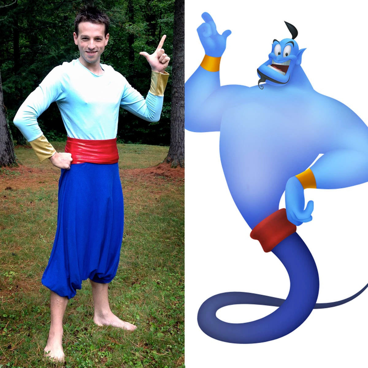 Best ideas about Genie Costume DIY
. Save or Pin Aladdin Genie Halloween Costume Genie of the Lamp Shirt and Now.