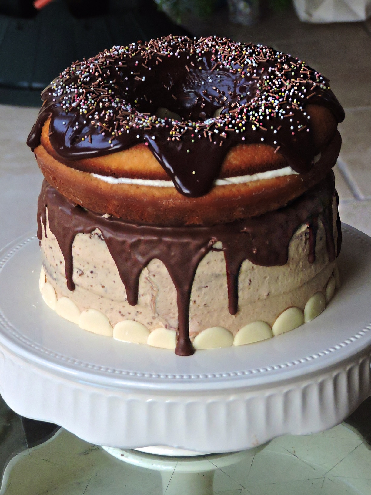 Best ideas about Giant Birthday Cake
. Save or Pin Giant Doughnut Birthday Cake – BakedByH Now.