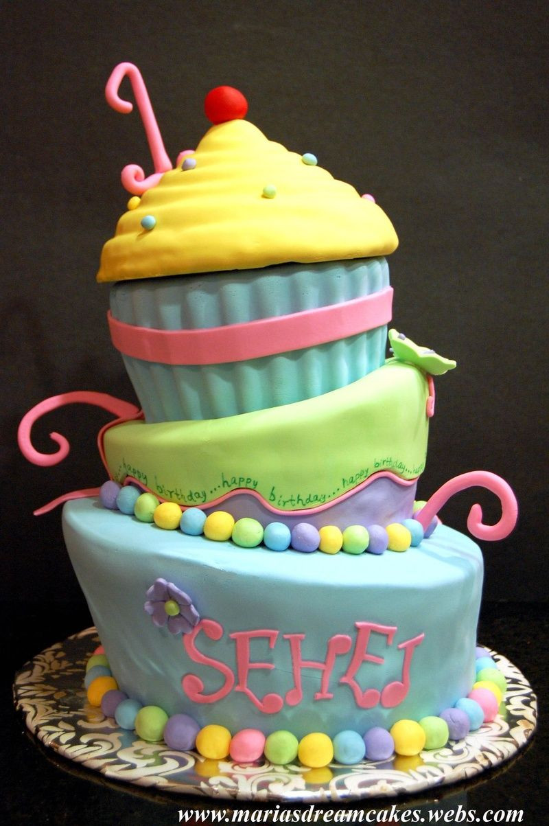 Best ideas about Giant Birthday Cake
. Save or Pin Giant cupcake birthday cake cute Now.