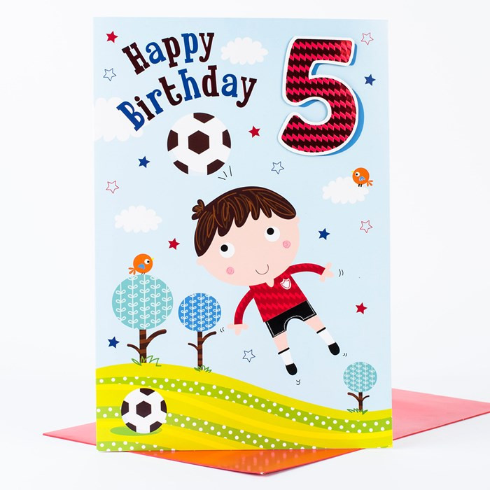 Best ideas about Giant Birthday Card
. Save or Pin Giant 5th Birthday Card Football Fun Now.