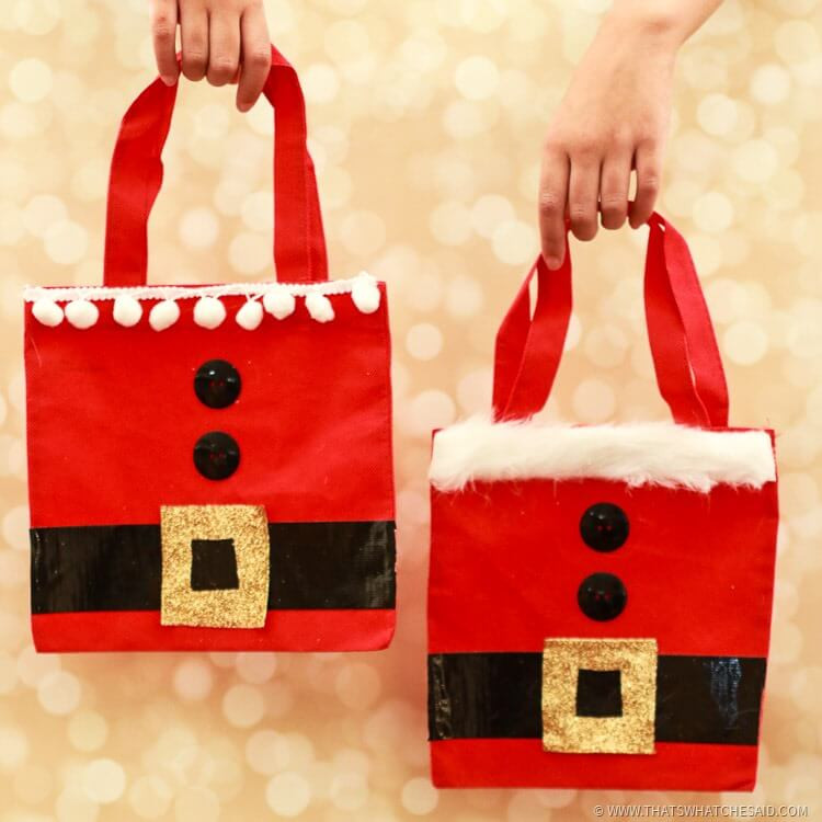 Best ideas about Gift Bag Ideas
. Save or Pin Santa Gift Bags Now.