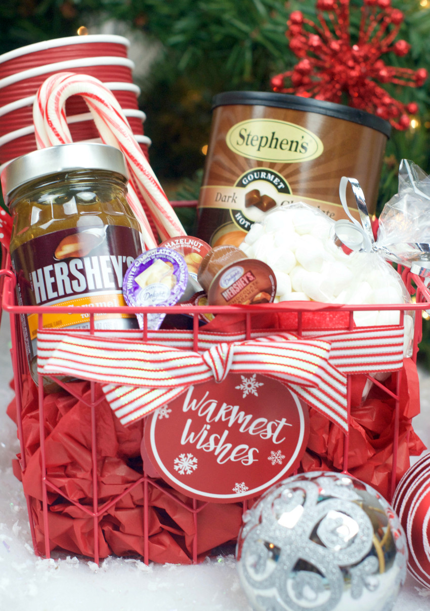 Best ideas about Gift Basket Ideas For Christmas
. Save or Pin Hot Chocolate Gift Basket for Christmas – Fun Squared Now.