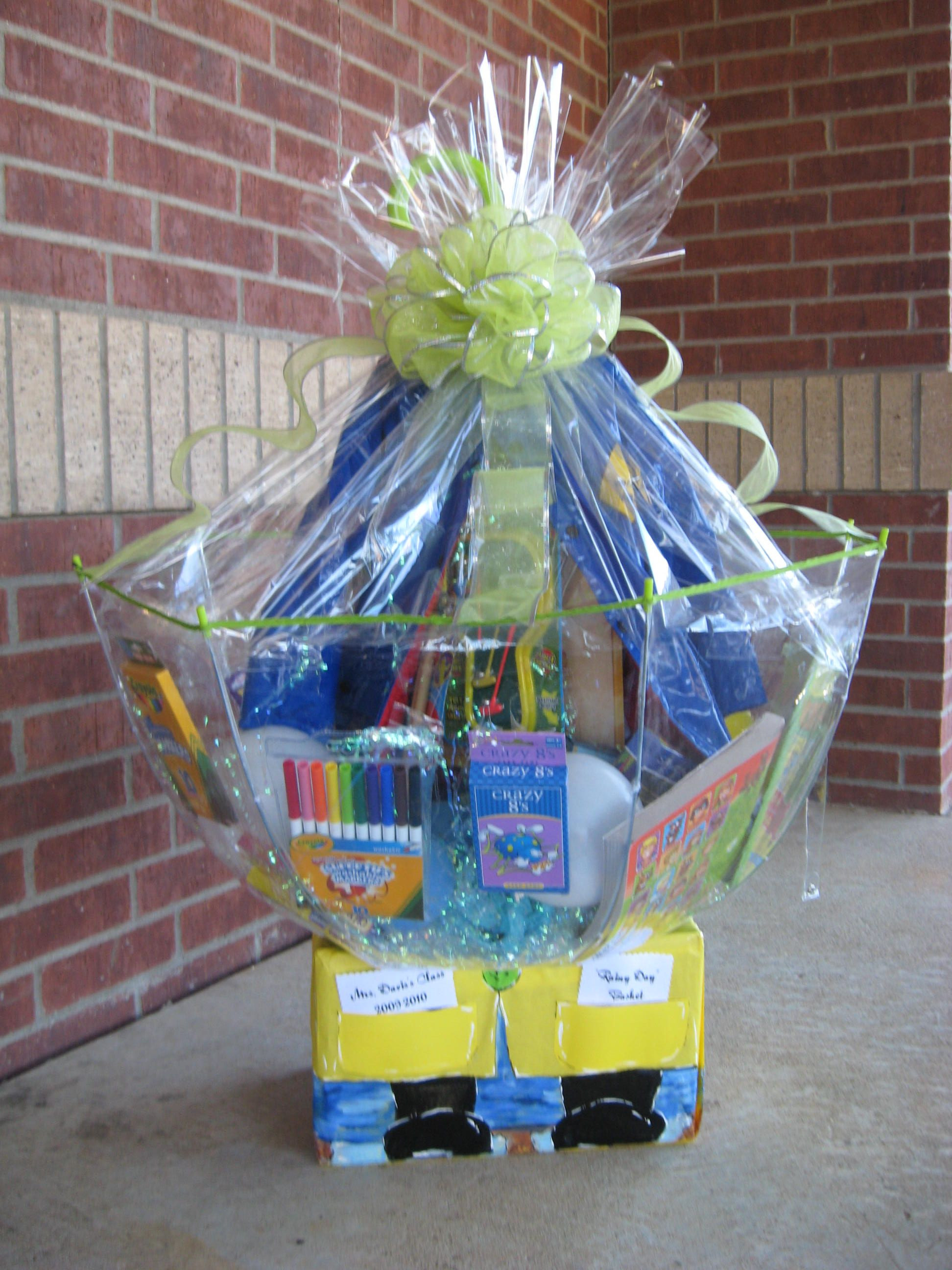 Best ideas about Gift Basket Ideas For Raffles
. Save or Pin Class Basket "Rainy Day" Now.