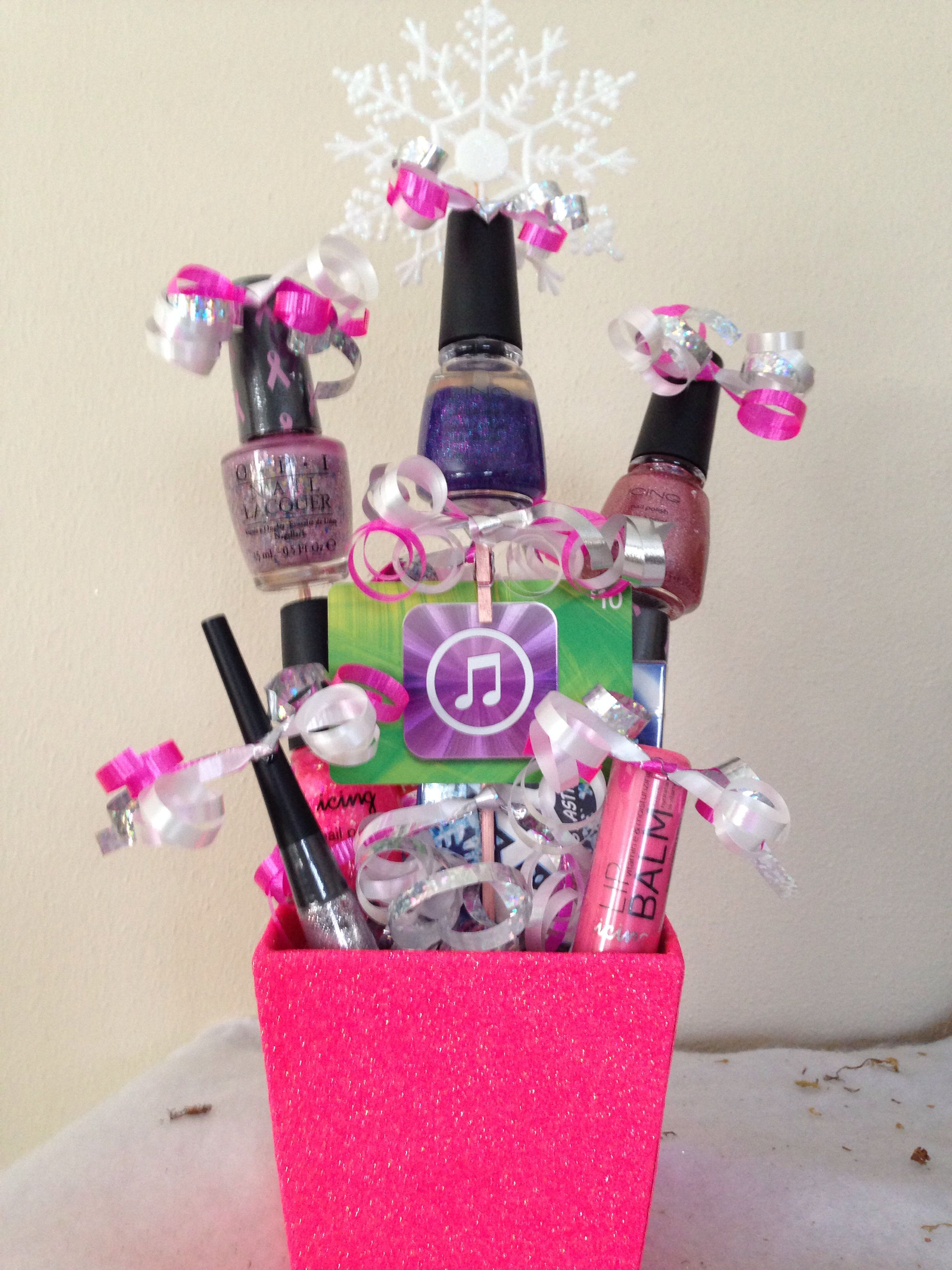 Best ideas about Gift Basket Ideas For Teenage Girl
. Save or Pin Teen t basket I like the cute bows on top of the ts Now.