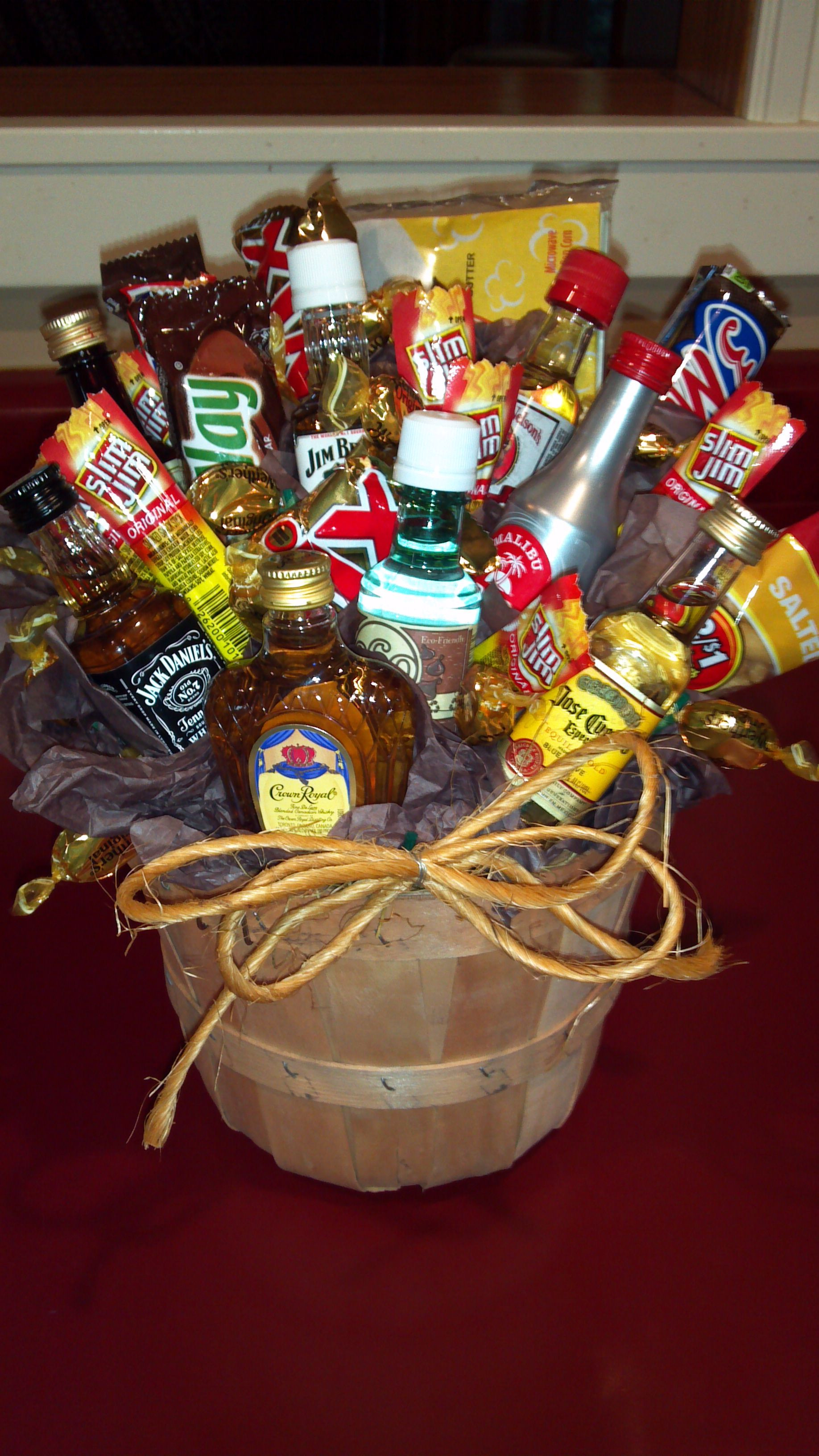 Best ideas about Gift Baskets For Men Ideas
. Save or Pin The Ultimate Man Bouquet a little idea for Joel when he Now.