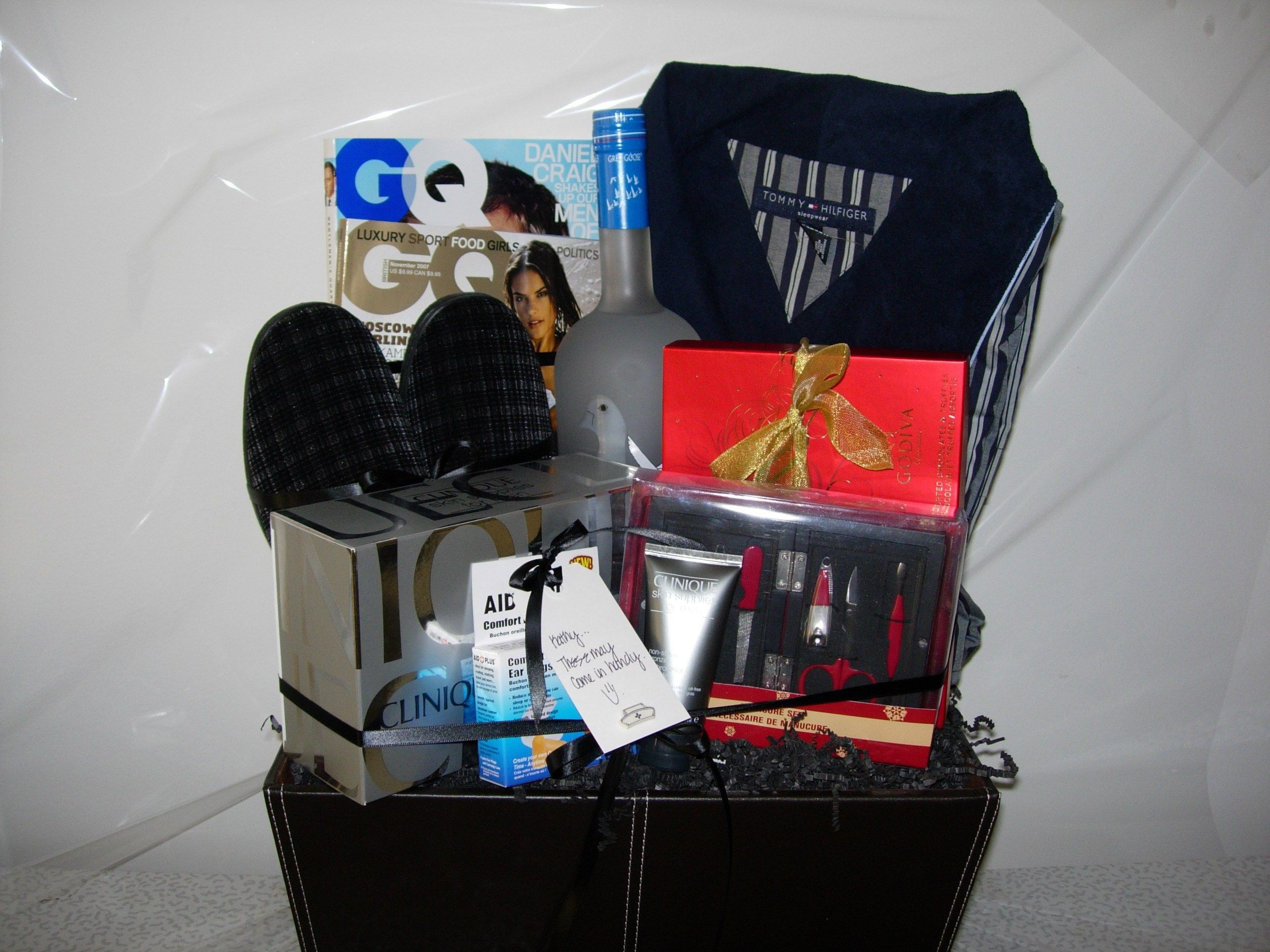Best ideas about Gift Baskets For Men Ideas
. Save or Pin Mens Gift Basket Baby shower ideas Now.