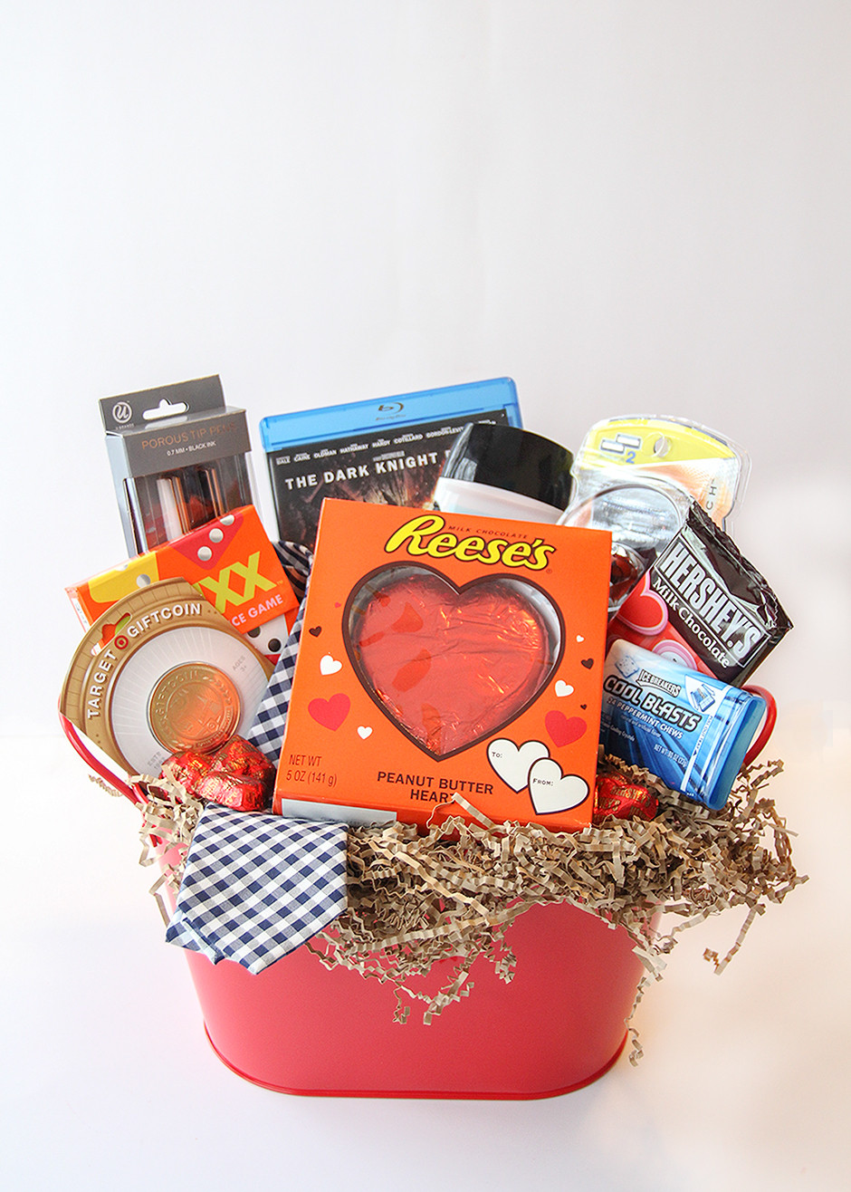 Best ideas about Gift Baskets Ideas For Him
. Save or Pin Valentine s Day Gift Basket For Him Busy Mommy Now.