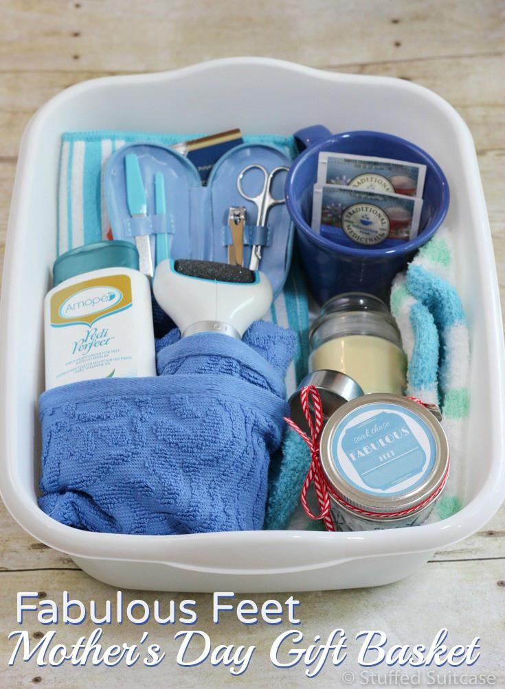 Best ideas about Gift Baskets Ideas For Mom
. Save or Pin Mother s Day Gift Basket with DIY Foot Soak Now.