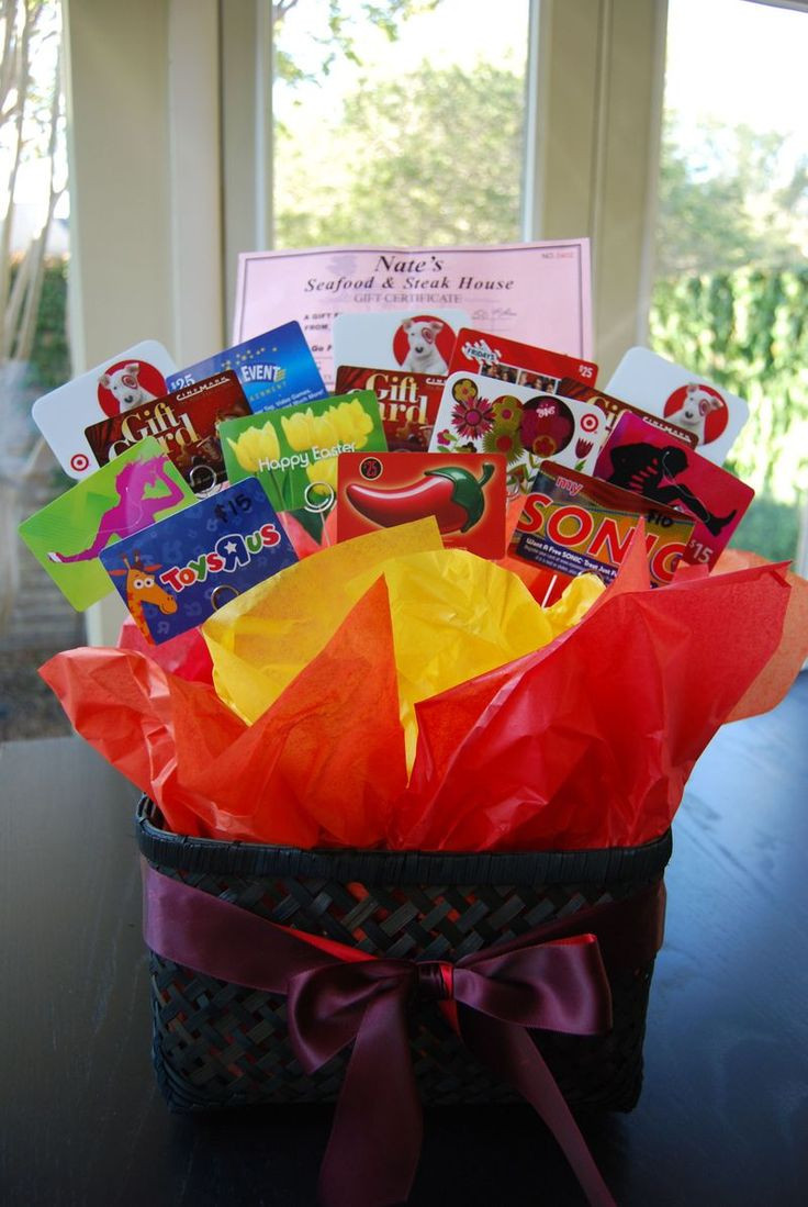 Best ideas about Gift Card Gift Ideas
. Save or Pin Best 25 Gift card basket ideas on Pinterest Now.