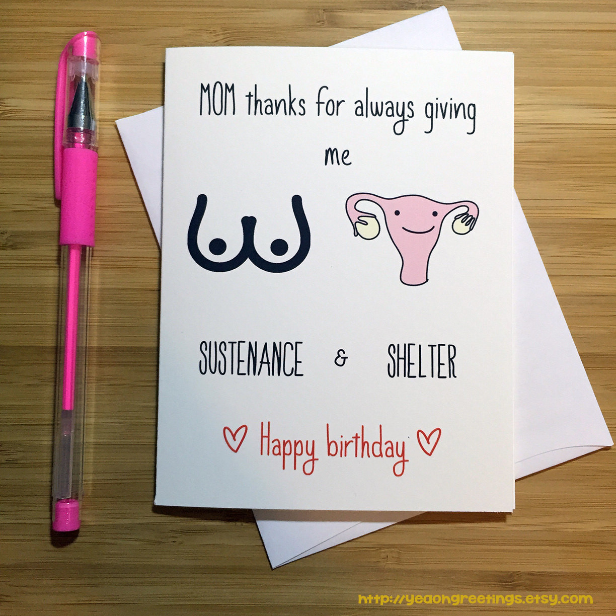 Best ideas about Gift Card Ideas For Mom
. Save or Pin Happy Birthday Mom Funny Mom Card Inappropriate Card Card Now.
