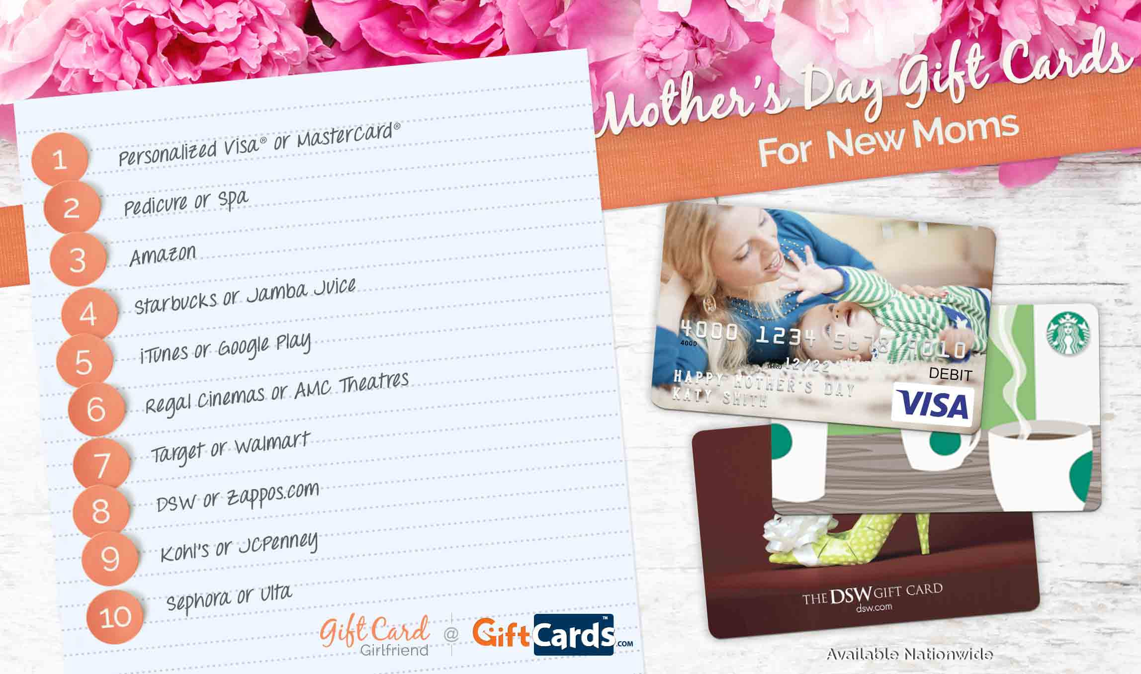 Best ideas about Gift Card Ideas For Mom
. Save or Pin Top 10 Mother s Day Gift Cards for New Moms Now.