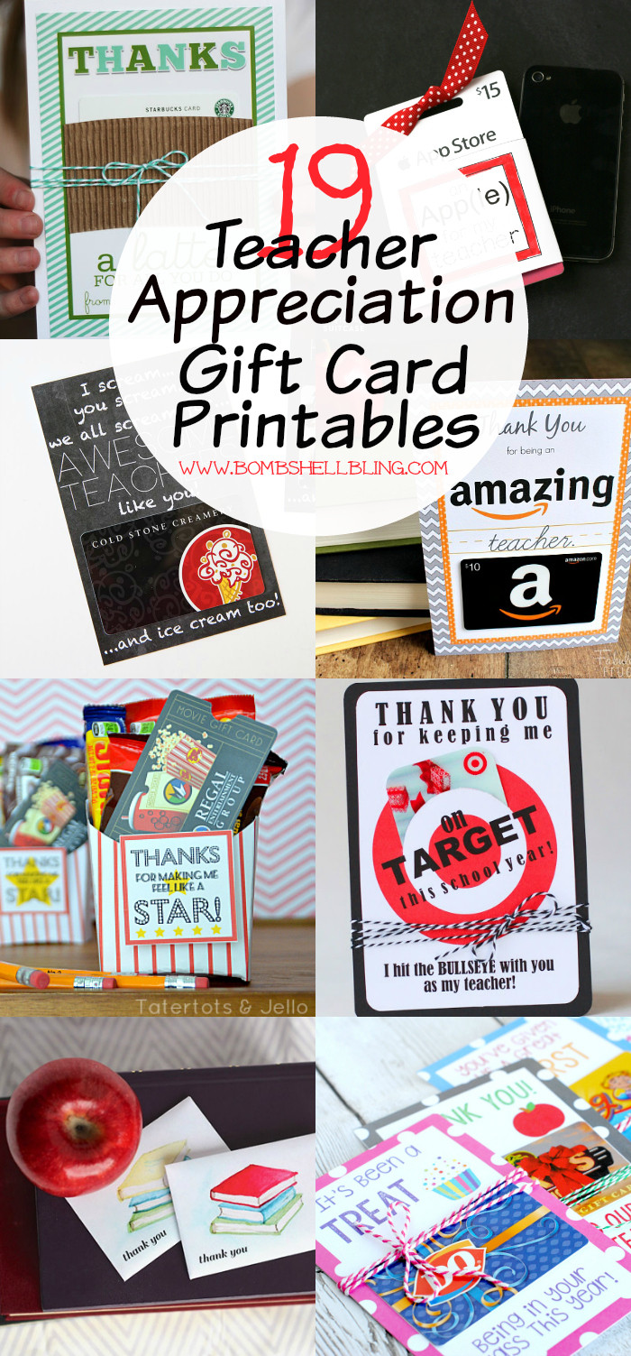 Best ideas about Gift Cards Ideas For Teachers
. Save or Pin Teacher Appreciation Gift Card Printables 19 FREE Ideas Now.