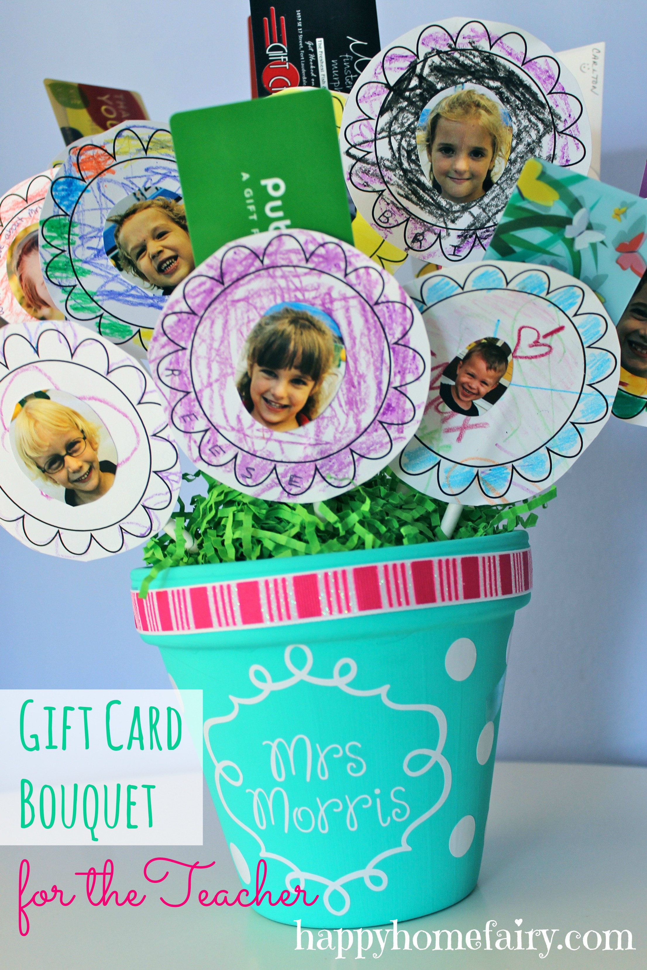 Best ideas about Gift Cards Ideas For Teachers
. Save or Pin Gift Card Bouquet for the Teacher Happy Home Fairy Now.