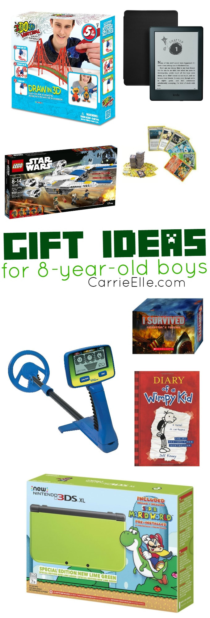 Best ideas about Gift Ideas For 11 Yr Old Boy
. Save or Pin Gift Ideas for 8 Year Old Boys Carrie Elle Now.