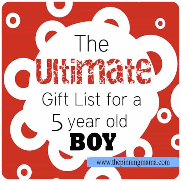 Best ideas about Gift Ideas For 5 Yr Old Boy
. Save or Pin The ULTIMATE List of Gift Ideas for a 5 Year Old Boy Now.